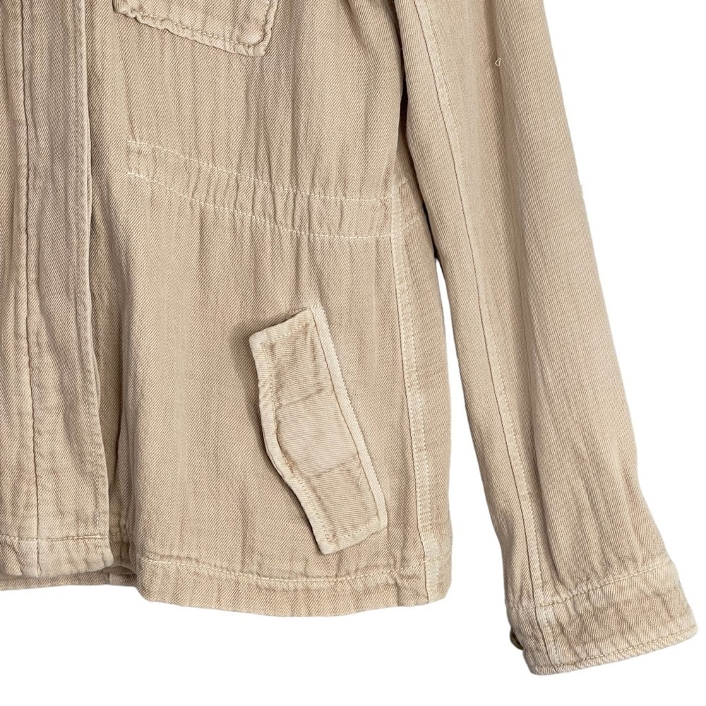 James Perse Utility Jacket Womens Size 3 Large Cotton Safari Military Chore Coat - Picture 5 of 14